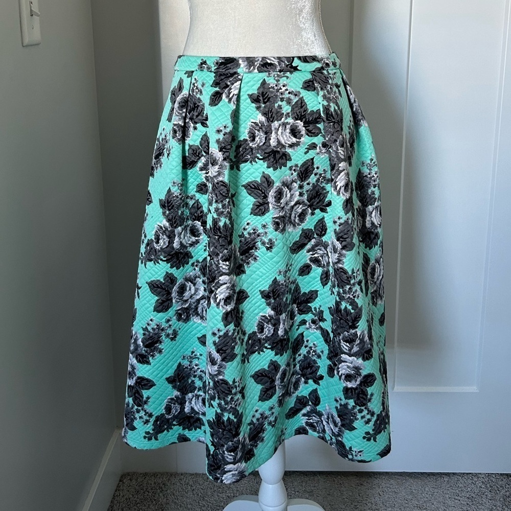ASOS Quilted Floral Skirt